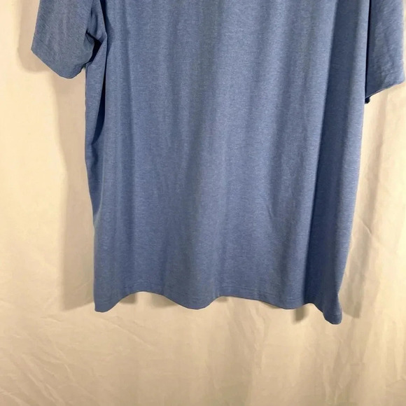Adidas Golf Polo Men's XL Blue Short Sleeve Collared 1/4 Button Shirt - Picture 9 of 9